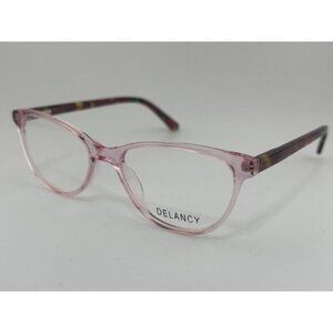 DELANCY DEL 152 Pink Crystal 50-17-140 Plastic Glasses Frames